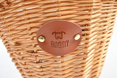 Плетенний кошик для велосипеда на багажник для собак та котів, кріплення на багажник