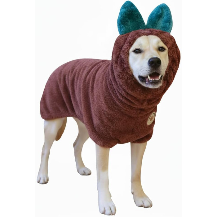 Преміум рушник для собак DERPYCHAPPY: миючий халат, рушник для сушіння, мікрофібра, Корея, для котів та цуценят, розмір M