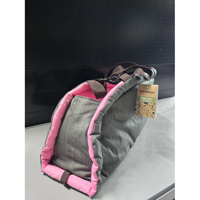 Сумка-переноска для собак і котів Flamingo Xenos Taupe - 47x25x28 см - Міцна та зручна