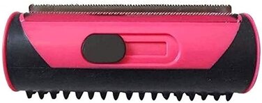 Щітка для котів та собак, самоочисна, для довгої та короткої шерсті, для догляду за тваринами, видаляє підшерсток, випадаючу шерсть та бруд (рожева)