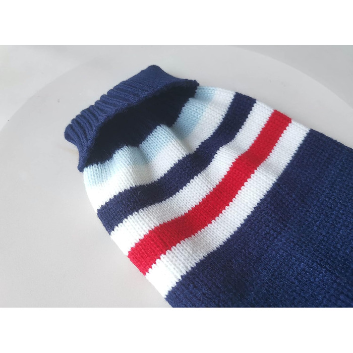 Пуловер VEDEM для собак з візерунком, теплий, для холодної погоди, розмір S, темно-синій