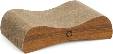 Котячий когтеточки Satellite Small - чорний, з котячою м'ятою, 37x10x23 см