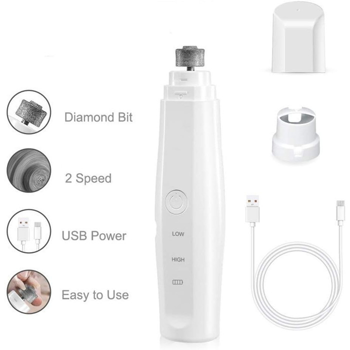 Електричний триммер для собак великих порід, догляд за кігтями, безболісний, безпечний, для собак та котів