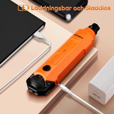 Шліфувальник для собак та котів Gimars з 6 режимами, LED-підсвічуванням, USB-зарядкою та регулюванням швидкості (12000 об/хв)