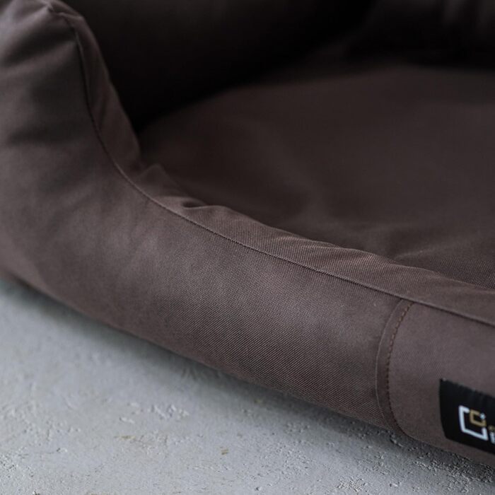 Ортопедичне ліжко для собак Puffi Orto, велике, середнє, маленьке - подушка для собак, килимок для собак з поліестеру - водонепроникне, зносостійке, знеболююче (4XL+|180x130см, Коричневий)