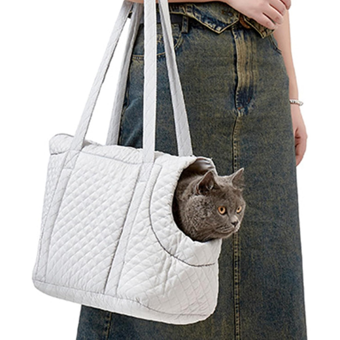 Сумка-переноска для собак та котів, бавовняна, легка зимова, портативна