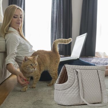 Сумка-переноска для собак та котів, бавовна, легка та портативна, для цуценят та кошенят