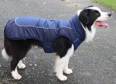 Флісова нашийникова стрічка JoyDaog для собак середніх порід, водонепроникна куртка для собак з бавовняної тканини для холодної зими (XL, Синій)