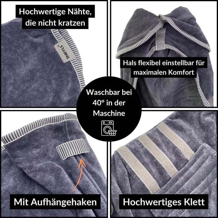 Преміум халат для собак - великі породи (XXL) - м'який та придатний для прання при 40°C - для зими та літа