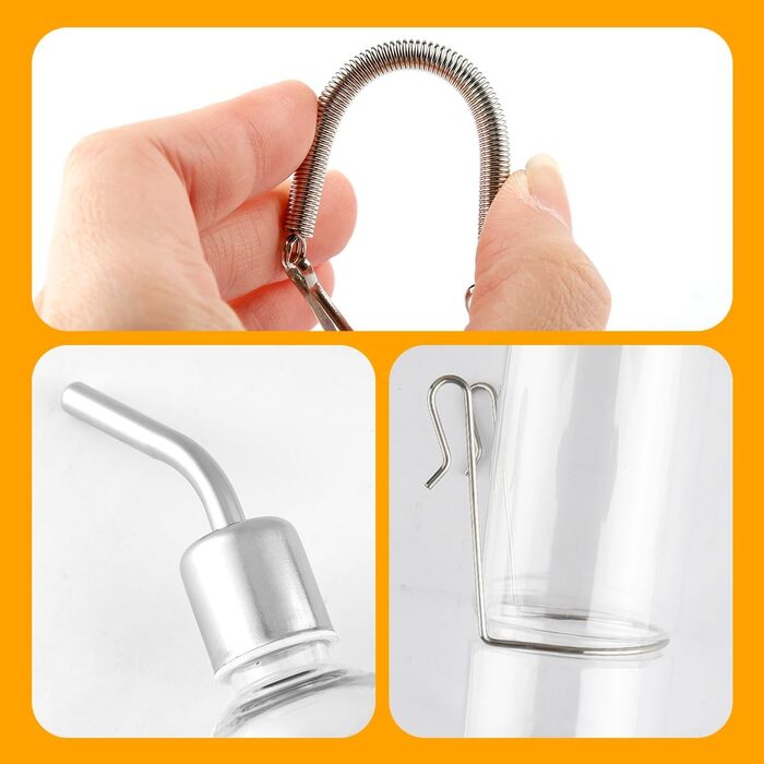 Набір для автоматичного годування та пою тварин Lotsdonxia (2 шт.), поїлка для кроликів, хом'яків, кошенят, шиншил та інших