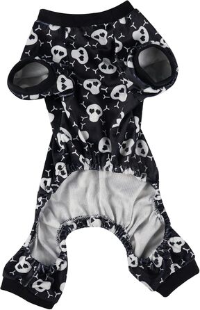 Піжама для собак з принтом черепа на Halloween, розмір XL, білий, 58.4 см