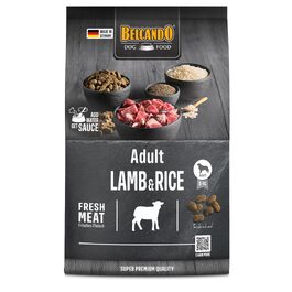 Сухий корм для дорослих собак BELCANDO Adult Lamb & Rice з ягнятиною та рисом для чутливого травлення, 12.5 кг