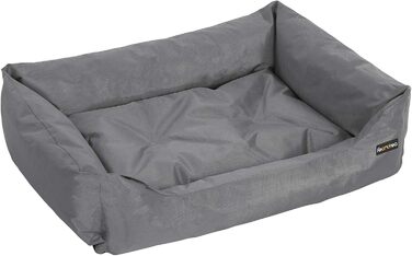 Ліжко для собак Feandrea XXL, сіре, 100x70x28 см, ортопедичне, знімний чохол, нековзке, для спальні та вітальні