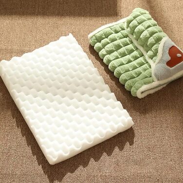 Ортопедична подушка для собак, малого та середнього розміру - миється, з неслизьким покриттям та високим бортиком - знімний чохол (сірий, S: 50×35 см)