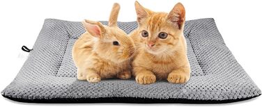 М'яке ліжко-матрац для собак та котів Onarway, 61x46 см, сіре, для маленьких тварин