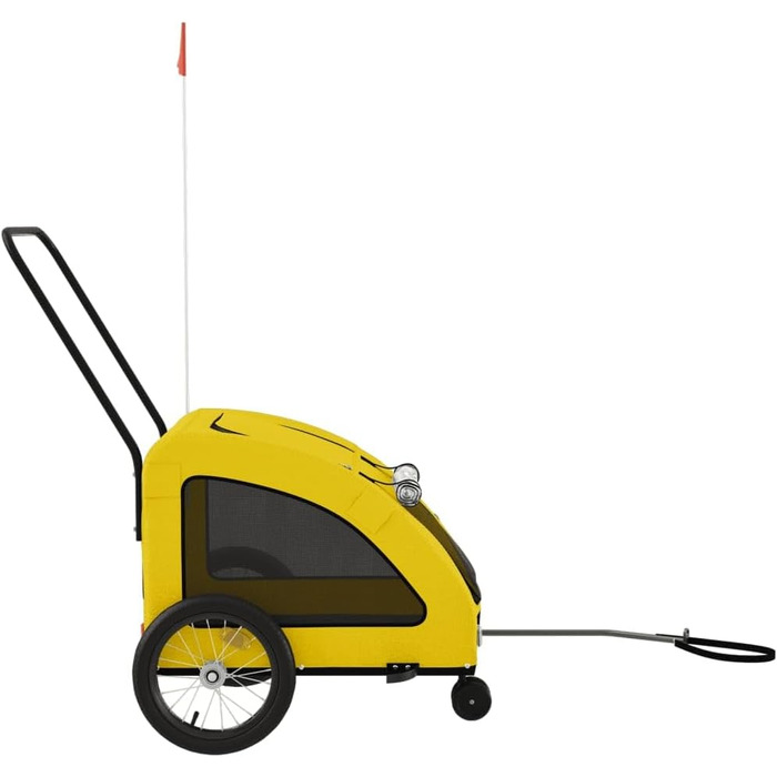 Причіп для велосипеда жовтого кольору Oxford, матеріал: оксфордська тканина та метал, для собак та котів, LH8939