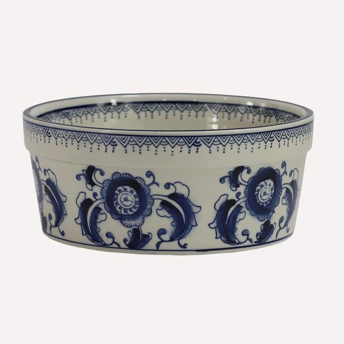 Набір мисок для корму та води для собак та котів SYNWISH, 14.7 x 18.3 x 6.1 см, блакитний та білий