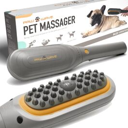 PAW WAVE Buzz терапевтична щітка з вібромасажем для собак і котів, для зняття напруги та покращення кровообігу, масажер для м'язів домашніх тварин