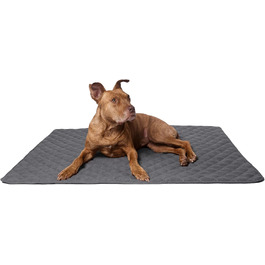 Килимок для собак Lous® XXL: захист дивану, 120x90x3 см, сірий/антрацитовий, 60/90°C