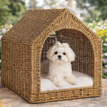 Ліжечко-будиночок Buda Budka з дашком та подушкою для собак і котів