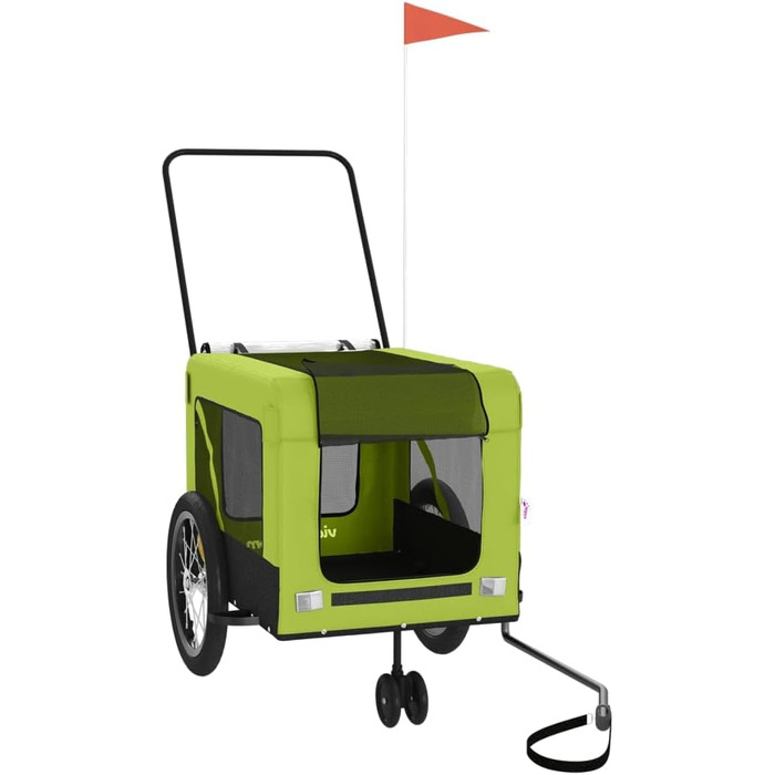 Причіп для собак та котів Eisen-Rahmen, Oxford-Gewebe, PVC-дах, 63x123x66 см, чорний, модель 93916