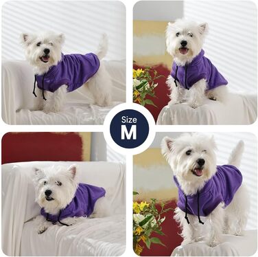 Світшот для собак IECOii з капюшоном, розміри M-4XL, фіолетовий