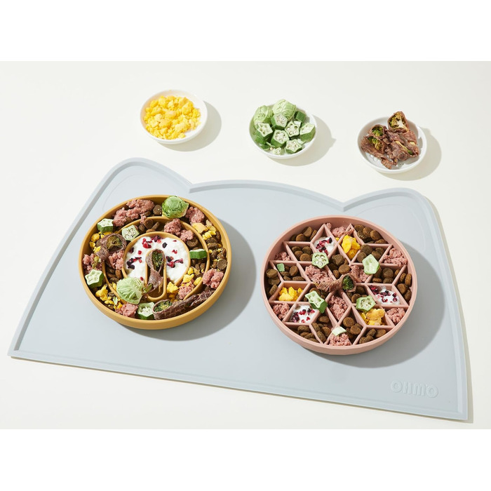 Миска OHMO Anti-Schling Napf для собак (Дерево життя), миска протиковтання для собак, котів, цуценят, здорове харчування, запобігання здуття живота, антиковзаюча, екологічне силікон, світло-зелений, L-Дерево життя