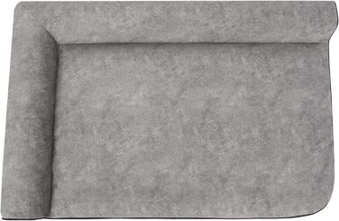 Килимок для собак та котів, лежанка для тварин, лежанка для собак, килимок для собак, матрац для собак, лежанка-софа (XL, 100 x 66 см, сірий)