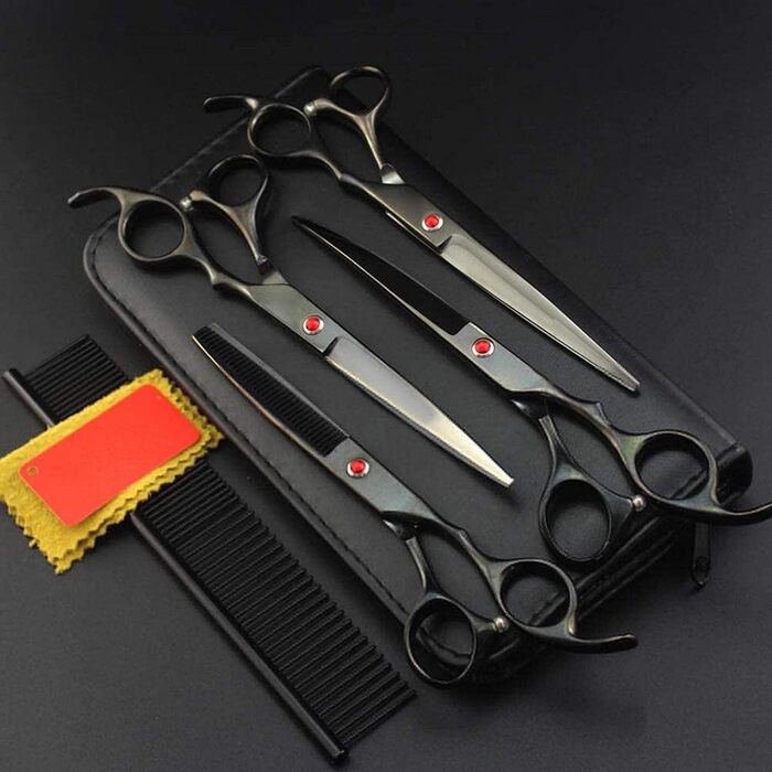 Набір професійних ножиць для грумінгу собак, набір інструментів для догляду за шерстю, триммінг, кольорові ножиці, машинка для стрижки, догляд за зубами, аксесуари для грумінгу