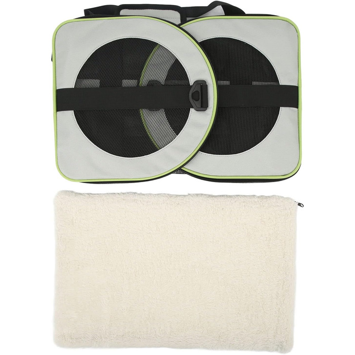 Транспортна сумка для домашніх тварин Cloimei Premium 600D Nylon, сіра, для котів та собак, 17 x 11 x 11 см