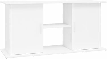 Підставка для акваріума INLIFE, глянцева біла, 121x41x58 см, ДСП, 30,5 кг