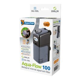 Акваріумний фільтр Superfish Aqua-flow-100 для води, чорний, з вилкою UK, 1 шт