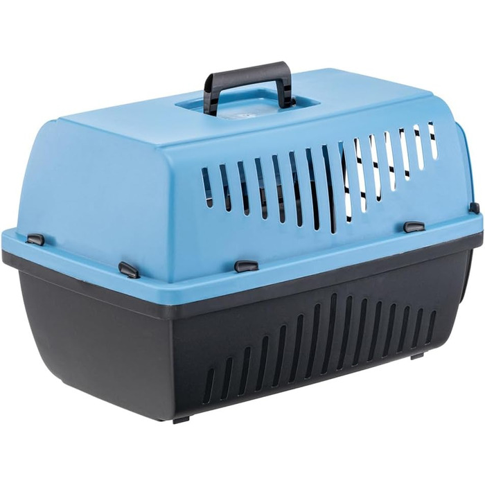 Переноска для кота та собаки Ferplast SKIPPER 3, 62x41x38 см, пластик, блакитна