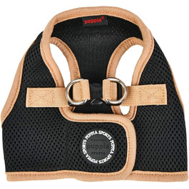 Шлейка для собак Puppia Soft Vest Harness B II чорного кольору, розмір L, вага 90 г