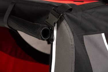 Транспортна переноска для собак та котів, 91x64x64 см, червона. Клітка-переноска для подорожей, відпочинку, собак та котів.