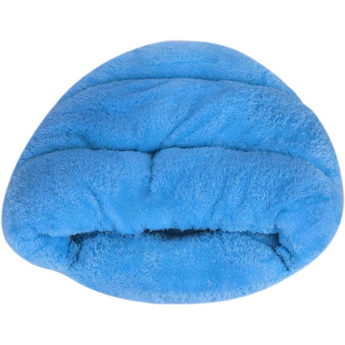 Кімната для собак та котів ITODA: м'яке ліжко-будиночок для собак, котів, цуценят та кошенят. Блакитний колір.