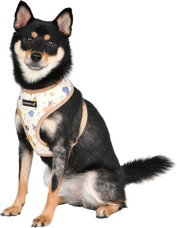 Шлейка для собак Puppia Baba, без нудоти та тяги, регульована, для малих та середніх собак, індійський рожевий, L