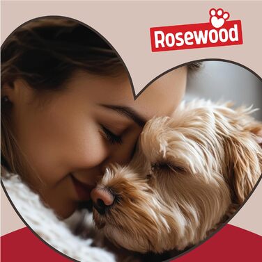 Лежак для собак Rosewood із широкого вельвету та плюшу, сірий, 50,8 см