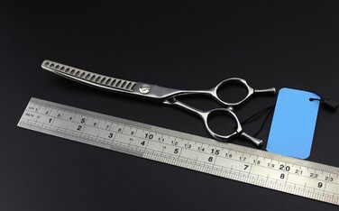 Професійна витончена ножиця для грумінгу собак, ножиці для стрижки шерсті тварин, зубчики 'риб'яча кістка (лише витончувальна ножиця), мішок B для розрідження шерсті