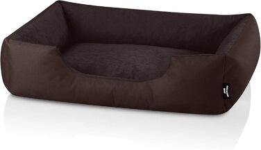 BedDog Zara: лежанка для собак середнього розміру, XL, 80x65x18 см, коричнева