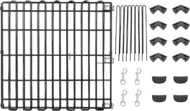 Вольєр для собак та інших домашніх тварин Amazon Basics, металевий, складний, 91 x 61 см