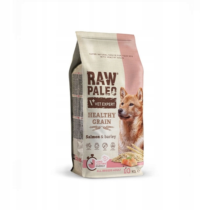 Сухий корм для собак Raw Paleo Healthy Grain Adult з лососем, 10 кг