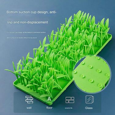 Килимок для котячого трави, силіконовий килимок для котів, інтерактивна килимок-нюхалка для собак та котів, іграшка-головоломка для тренування носа