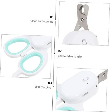 USB-набір для стрижки кігтів домашнім тваринам Sosoport - безпечний, ергономічний, для собак та котів