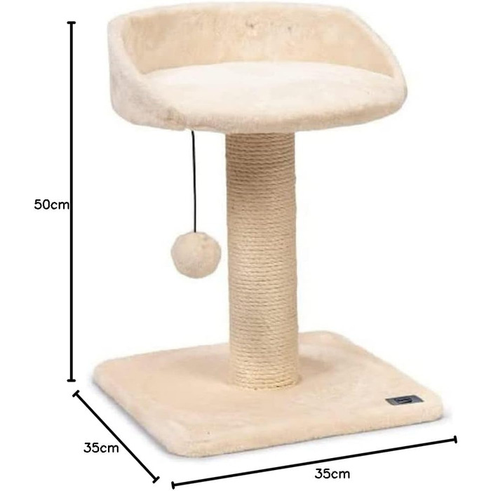 Драбина-стінка для котів Karlie Kratzbaum Mitzi, розмір 35x35x50 см, бежева