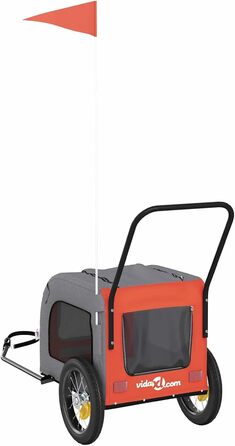 Фіксатор для велосипеда Oxford, оранжевий/сірий, для собак, модель 93844