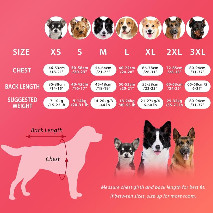 Зимовий теплий одяг для собак Dotoner: теплий, вітронепроникний, з отвором для шлейки (L, Червоний)