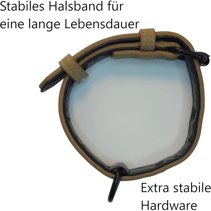 Шкіряний нашийник для собак та котів Jack O Be (XXL, чорний) з можливістю персоналізації