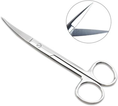 Професійні ножиці для грумінгу тварин VICASKY (2 шт.) з нержавіючої сталі, прямі та вигнуті кінчики, для салонів та дому