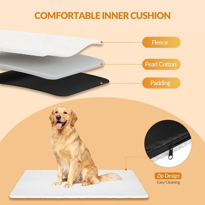 Транспортна переноска для собак Fobyfurny, сіра, 60 x 42 x 42 см, 60 л, з відбиваючими смугами та кишенями, знімний мат, Oxford-тканина, FPDT005OG1